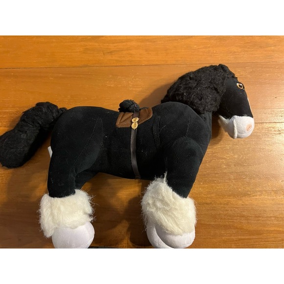 Disney Store Brave Angus Merida's Shire Black & White Horse Plush Animal Toy - Picture 3 of 5